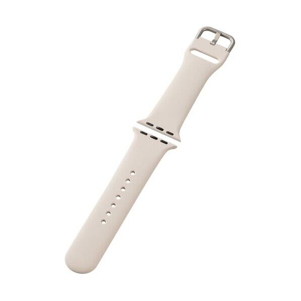 Apple Watch 41/40/38mm用バンド シリコン スターライト AW-41BDSCWH 1本