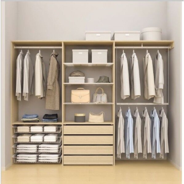 クローゼットシステム収納 ウォールゼット ノエル3 間口 9尺 1971~2670