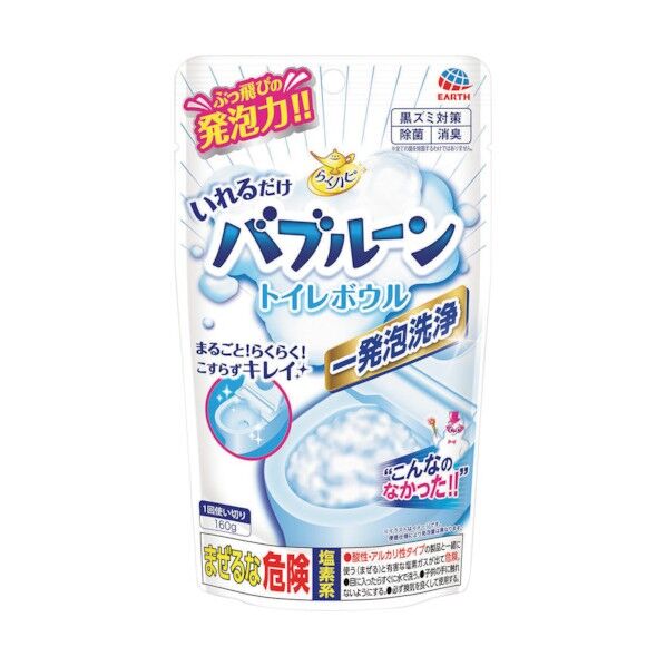 アース製薬 らくハピいれるだけバブルーントイレボウル 686411 1袋