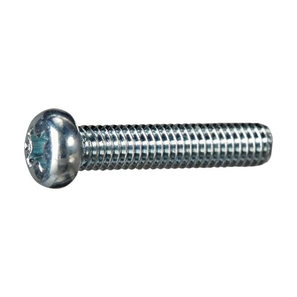 ナベ頭小ねじ 三価白 全ネジ M3×4 少量パック Y824-0304 50本...