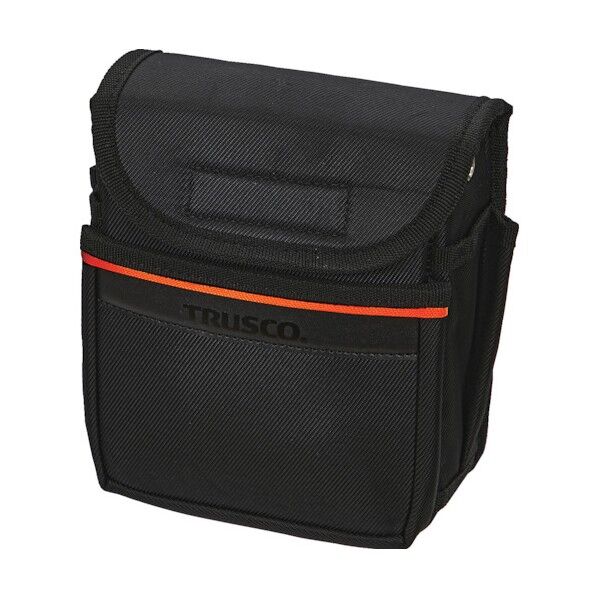 小型腰袋2段 フタ付 ブラック TC52-A 1点...