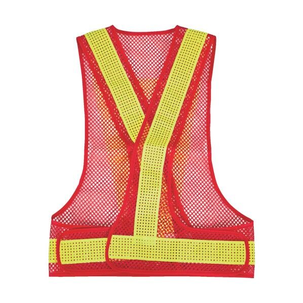 メッシュ安全ベスト レッド*イエロー TMV-RY 1点...
