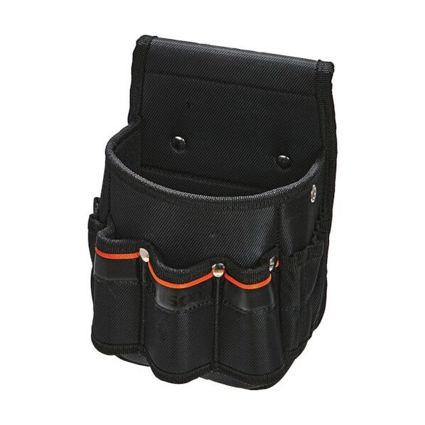  腰袋2段 ペンチケース付 ブラック TC41-A 1点...