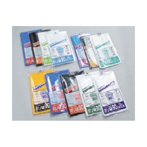 ポリ袋 HDN18-90乳白半透明 0481742 10枚