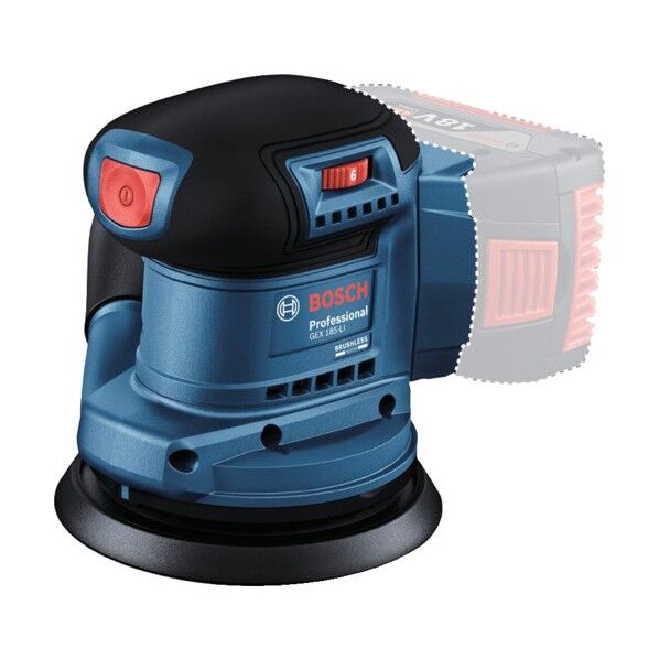 ボッシュ株式会社 (Bosch Corporation) 18Vコードレスランダムアクションサンダー 本体のみ 123×153×134mm ブルー GEX185-LI 1台...