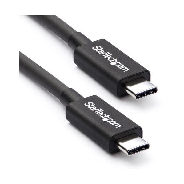 Thunderbolt3ケーブル/USB-C,DP互換/20Gbps ブラック 長さ2m×幅12.3mm×高さ6.5mm TBLT3MM2M 1本