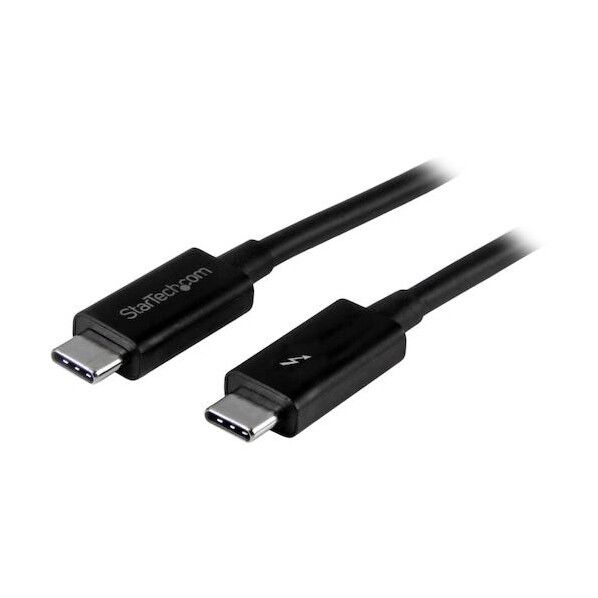 Thunderbolt 3 ケーブル/1m/USB-C, DP互換/20Gbps/ブラック