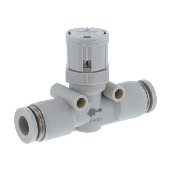 スピードコントローラダイヤル付タイプ ユニオンストレート(低流量タイプ) φ8用 JSGU8LW 1点