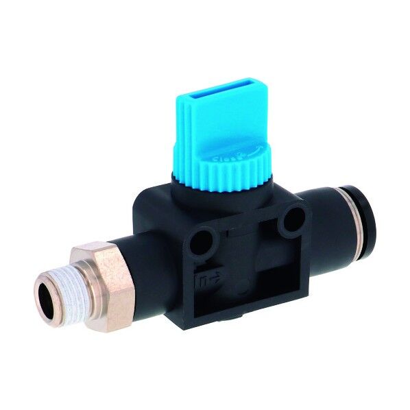 日本ピスコ ハンドバルブ ストレートB2方弁チューブR1/8出力8 HV01-8-2 1点...