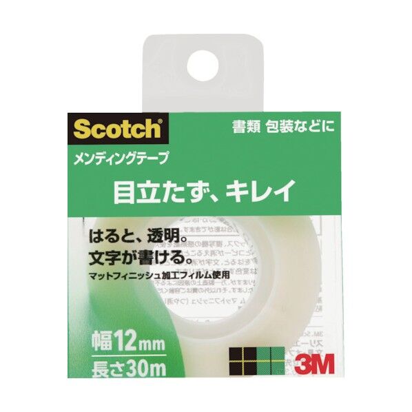 スコッチ(R)メンディングテープ クリアケース入 幅12mm 810-1-12C 1巻