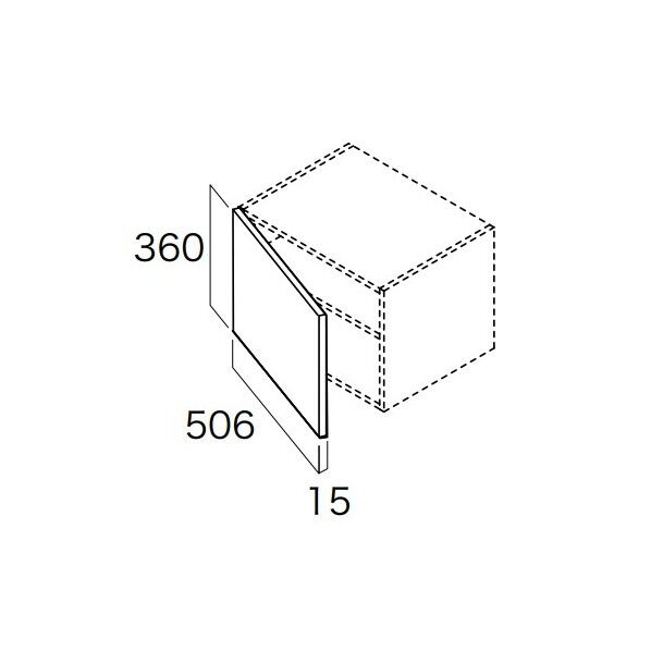 インテリアオープン収納 シェルフパネル 1枚入(左右兼用)