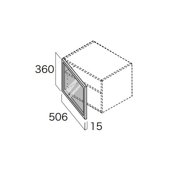 インテリアオープン収納 シェルフアルミパネル 1枚入(左右兼用)