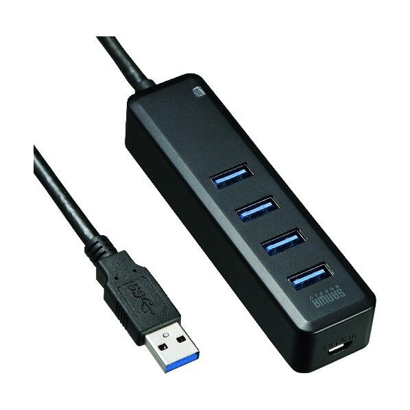 磁石付USB3.0 4ポートハブ