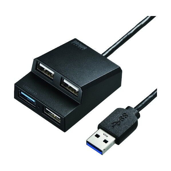 USB3.0+USB2.0コンボハブ USB-3H413BK 1点
