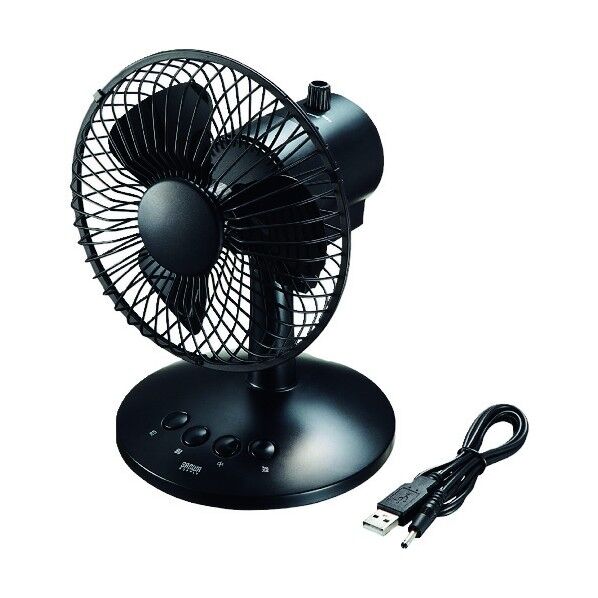 USB首ふり扇風機 USB-TOY94BK 1点