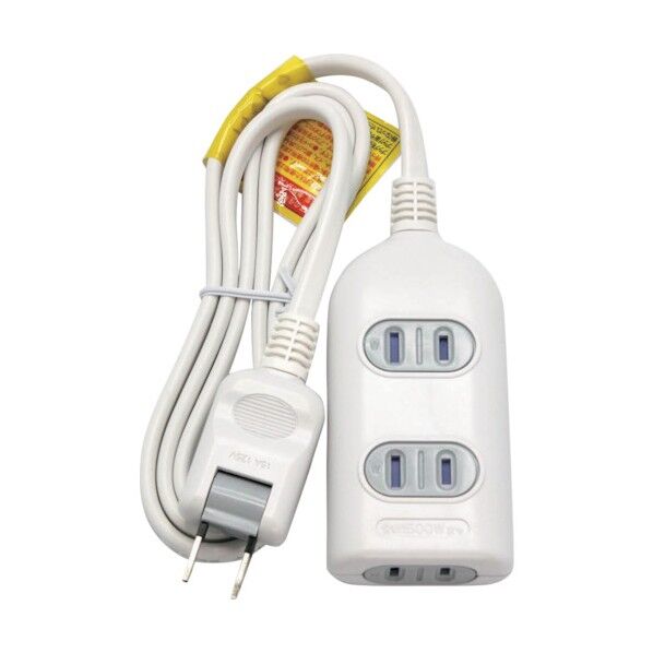 3個口シャッター付きタップ1m SK-3TS01W 1点