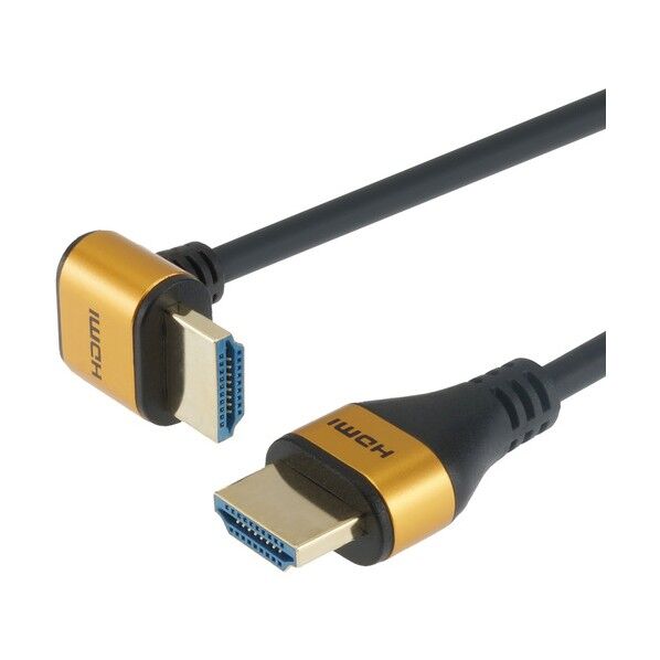 HDMIケーブル L型90度 1.5m ゴールド HL15-566GD 1本