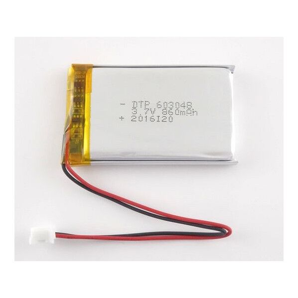 リチウムイオンポリマー電池 3.7V 860mAh  DTP603048(PHR) 63-3112-70 1個