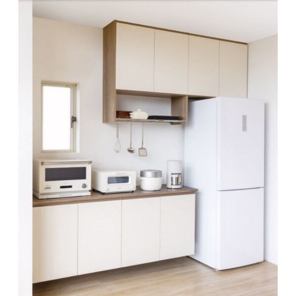 南海プライウッド キッチン開戸収納 シェフモ 作業カウンタープラン シェルホワイト AT000001LW 1セット