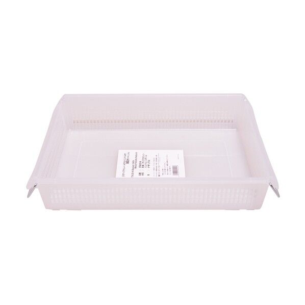 スタックトレー メタルハンドル付 深型小 ホワイト STA4D-N 12個