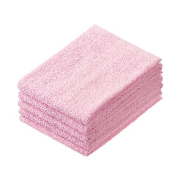 少し厚手のフェイスタオル ピンク 5枚×32袋