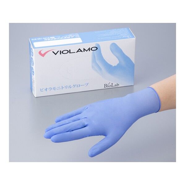 ビオラモニトリルグローブ L 2-9016-01 100枚