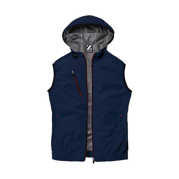 仕事着だけでなくアウトドアやスポーツ観戦にも適した空調服ベスト ネイビー SS 74220 1点