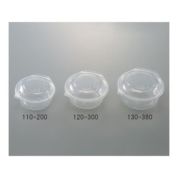 フードパック 丸タイプ(電子レンジ対応)PP製 PPSA-丸110-200 3-5103-01 50枚