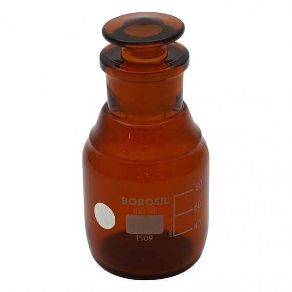 栓付褐色試薬瓶(目盛付き) 1509016 100mL 4-2783-01 1本