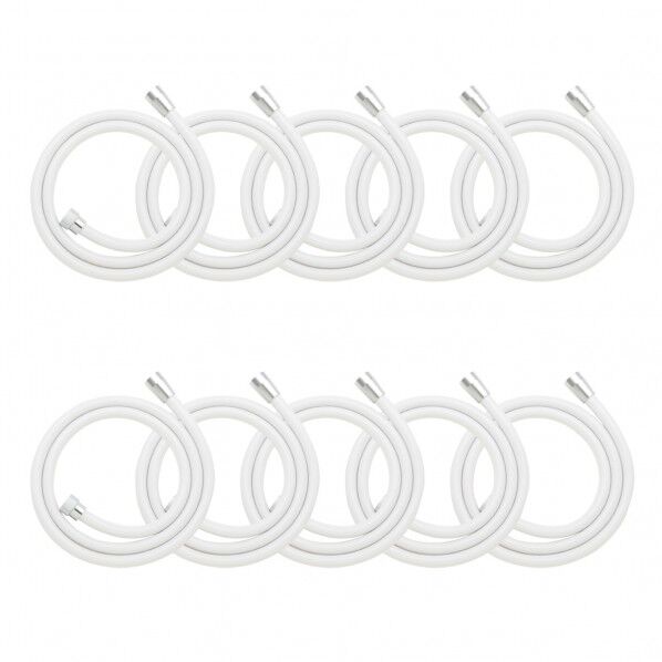 KVK用シャワーホース 1.6m 交換用 ホワイト GA-FK145 10個