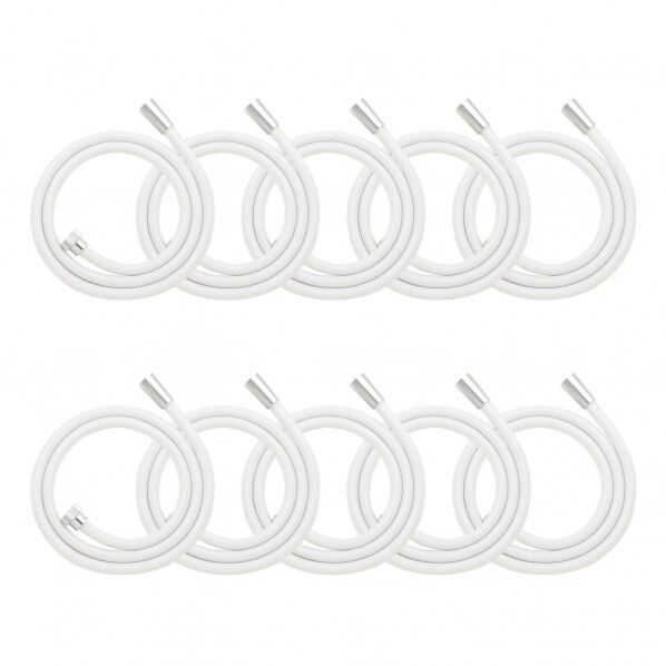 カクダイ INA×用シャワーホース 1.6m 交換用 ホワイト GA-FK147 10個...