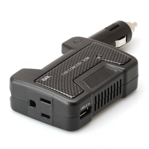 カーコンセント 30W 2.1A コンパクトタイプ 89(W)×65(D)×30(H)mm(収納時)・155(W)×65(D)×30(H)mm(使用時) 1792 1点