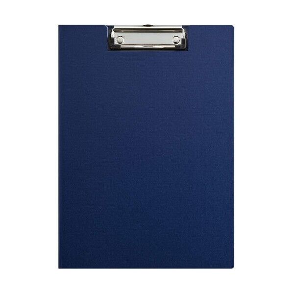 クリップボード(カバー付)A4ヨコ型(短辺とじ) 青 8315 1冊