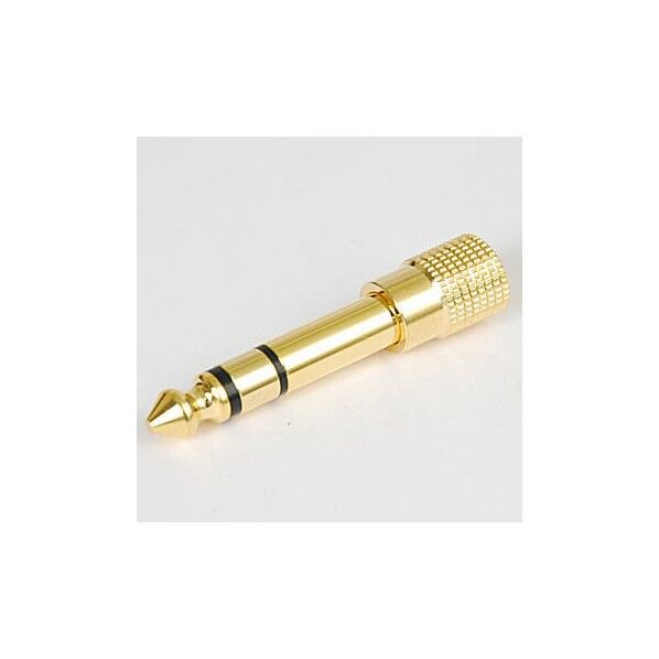 3.5Φ→6.3Φステレオ変換アダプター 金メッキ JL3.5JST-6.3PST 63-3106-60 1個