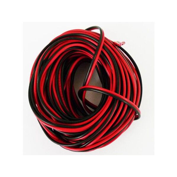 塩化ビニル被覆平行電線 0.2sq 10m  AVRB0.2SQアカクロ*10 赤黒 63-3108-69 1本