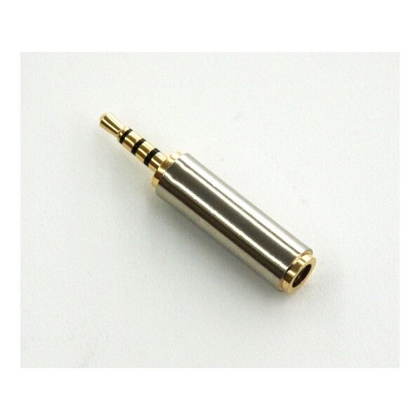 変換プラグ 3.5mm4極プラグ→2.5mm4極プラグ  EXP25-35-SV 63-3109-28 1個