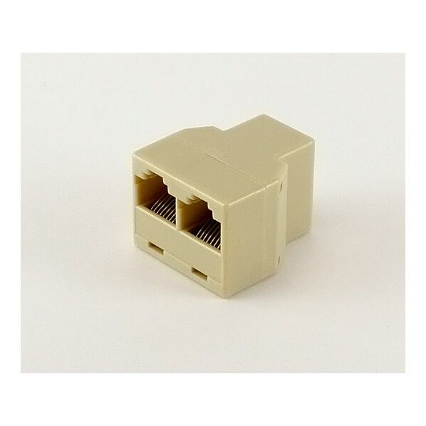 CAT6e用RJ45-2分配コネクター  RJ45-2SJJ-CAT6 1個