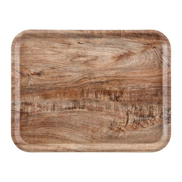 ヴィンテージウッド調トレー 艶消しノンスリップ MA2028E89 ライトオリーブ 4139110 63-7152-33 1点