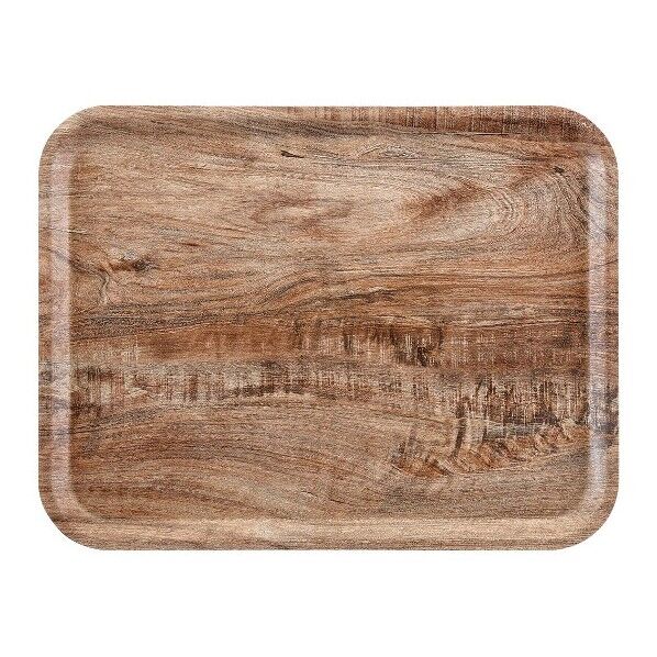 ヴィンテージウッド調トレー MA2028E89 ライトオリーブ 4139100 63-7152-22 1点