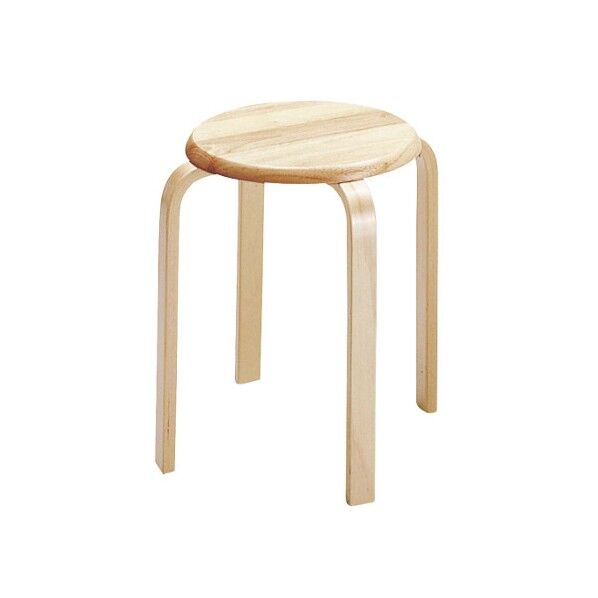 スツール W-1030NA ナチュラル 4094200 63-7217-28 1点