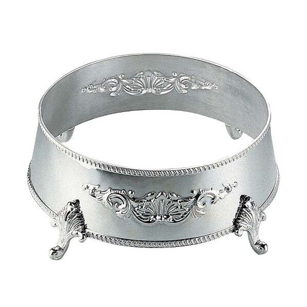 H 洋白 丸皿飾台 28インチ用 三種メッキ 3915530 63-7167-46 1点