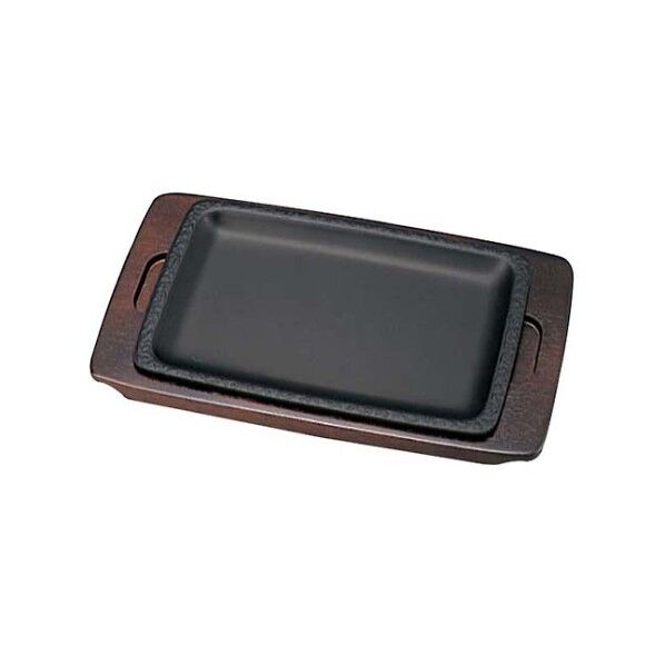 周弘 鉄 ステーキ皿 角唐草 2033400 61-6832-31 1点