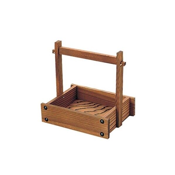 焼杉 手付 カスター 大 230×150(16303) 1996800 61-7986-23 1点