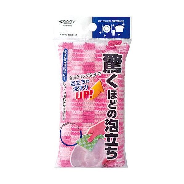 極め泡ネット ピンク 95×27×190mm KB-445P 1個