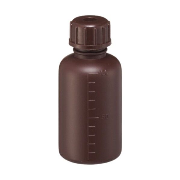 瑞穂化成工業 細口びん 100mL 茶褐色 茶褐色 0112BR 1本