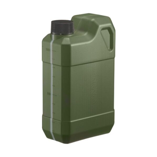 扁平缶 1L スリット入 目盛付 モスグリーン 0189SMG 1個