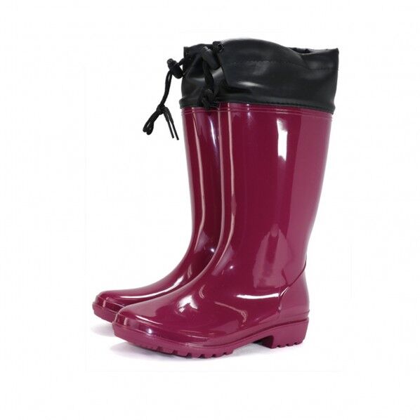 婦人フード付きブーツLLワイン