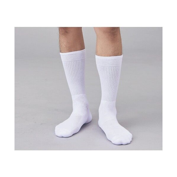 フットケアソックス(プロテクトイット) 26.0~29.5 11123 ホワイト 8-6245-03 1点