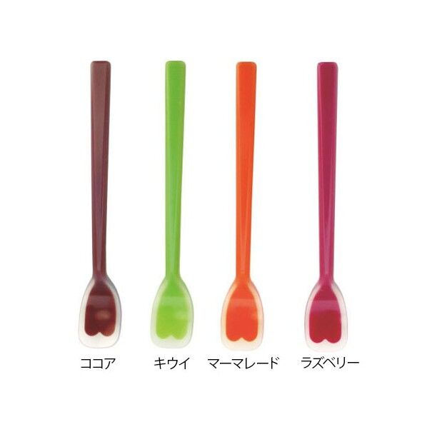 IS シリコンスプーン ラズベリー 小 62-8196-80 1点