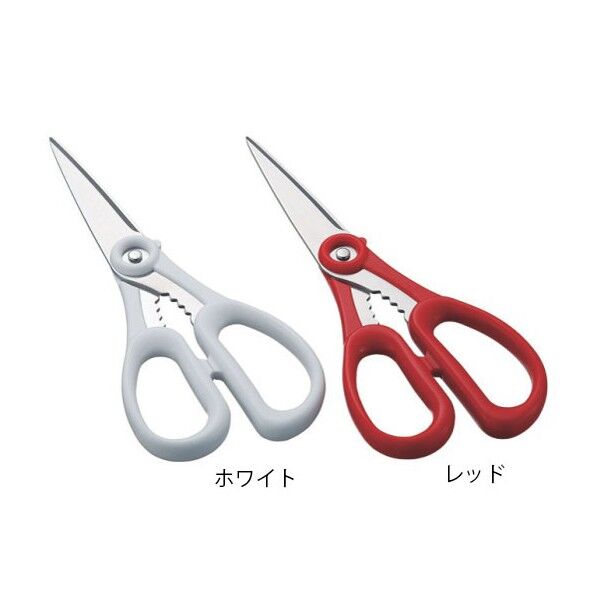 キッチンハサミNC-200 レッド 62-8199-82 1点
